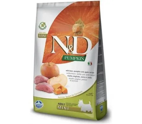 Farmina N&D dog PUMPKIN (GF) adult mini, boar & apple 2,5 kg