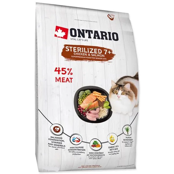 Ontario Cat Sterilised 7+ 2KG