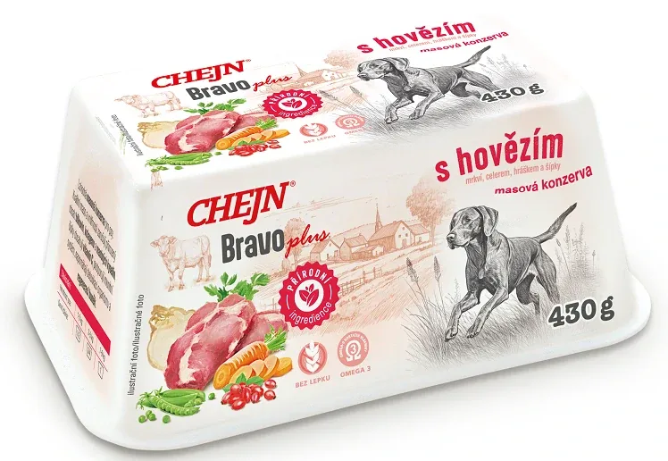 Chejn Bravo Plus s hovädzím a zeleninou