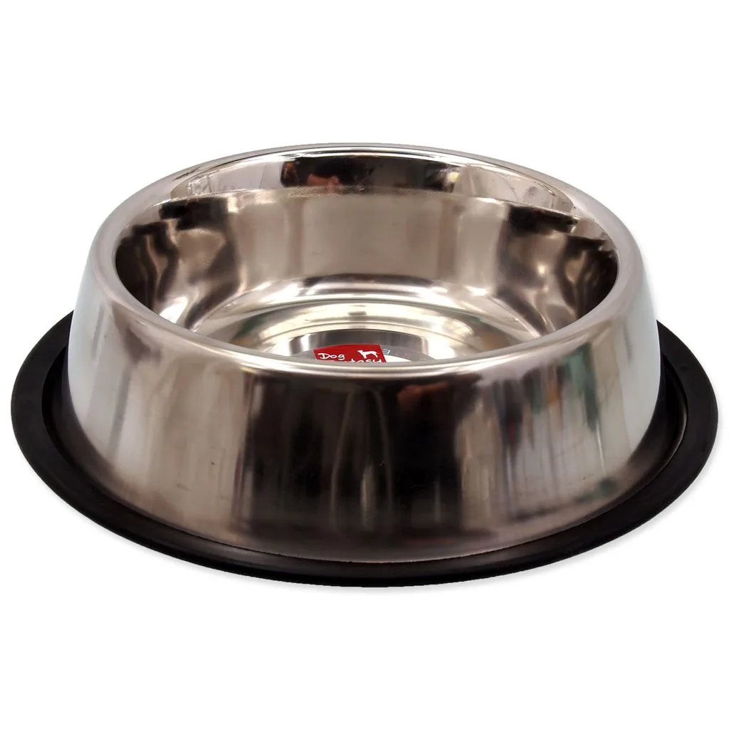 Miska DOG FANTASY nerezová s gumou Priemer 25,8 cm