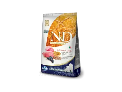 Farmina N&D dog AG puppy medium & maxi, lamb, spelt, oats & blueberry 2,5 kg