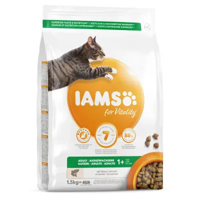 IAMS for Vitality Adult Cat Food with Salmon