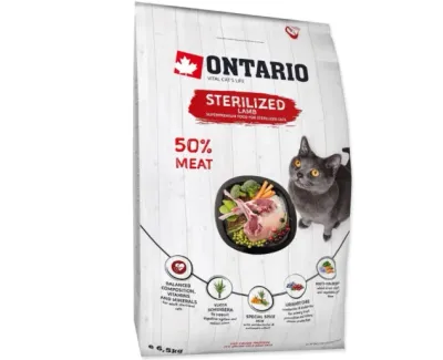 Ontario Cat Sterilised Lamb 6.5KG
