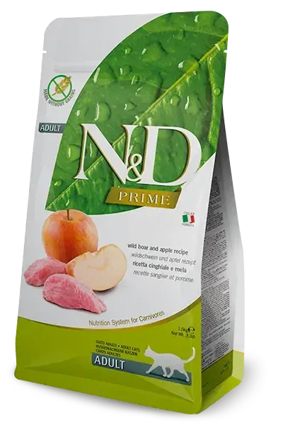 Farmina N&D cat PRIME (GF) adult, boar & apple 1,5 kg