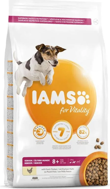 IAMS Dog Senior Small & Medium Chicken 12 kg