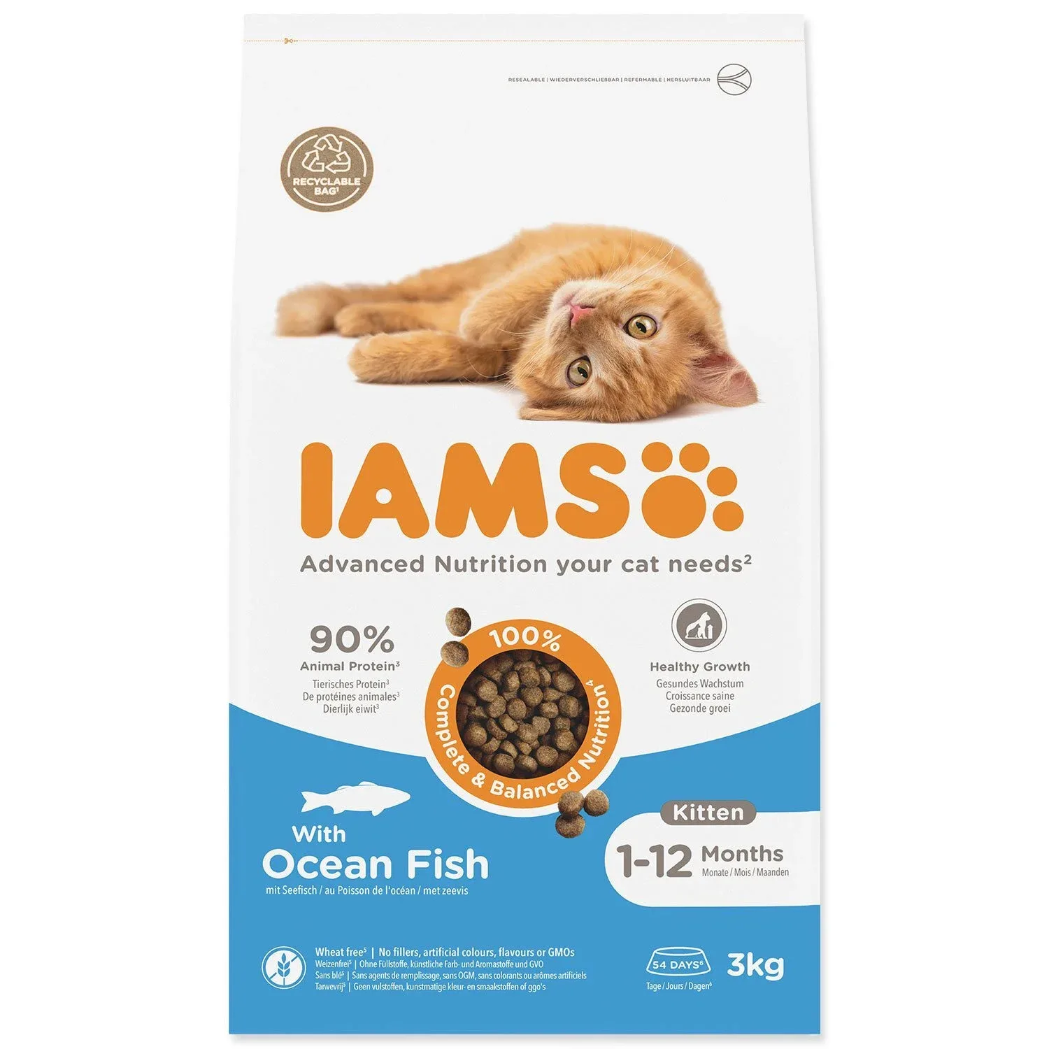 IAMS Cat Kitten Ocean Fish 3kg