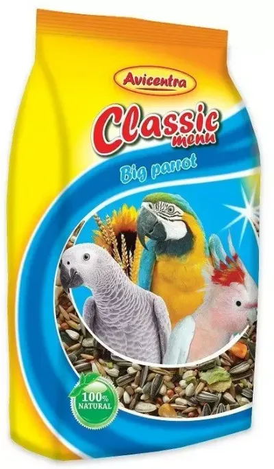 AVICENTRA classic menu velky papagaj 1000 g