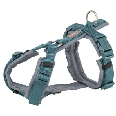 Premium trekingovy postroj, petrolejovagrafit