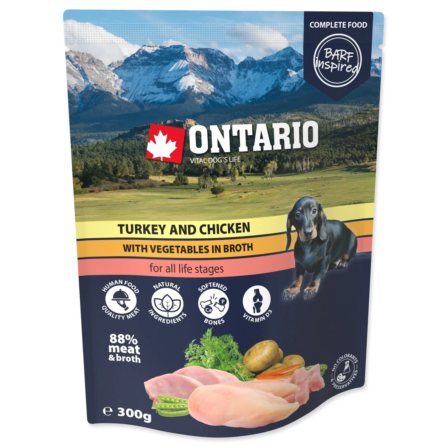 Kapsička Ontario morka a kura so zeleninou vo vývare 300g