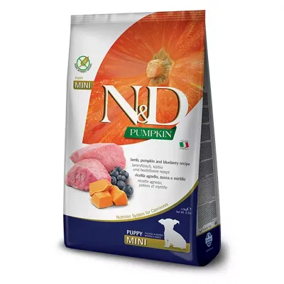 Farmina N&D dog PUMPKIN (GF) puppy mini, lamb & blueberry 2,5 kg