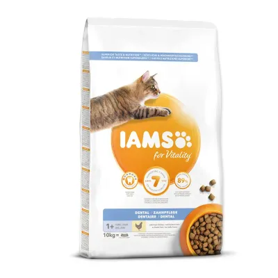 IAMS for Vitality Dental Cat Food with Fresh Chicken