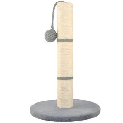 Skrabadlo stlpik s hrackou seda 45 cm