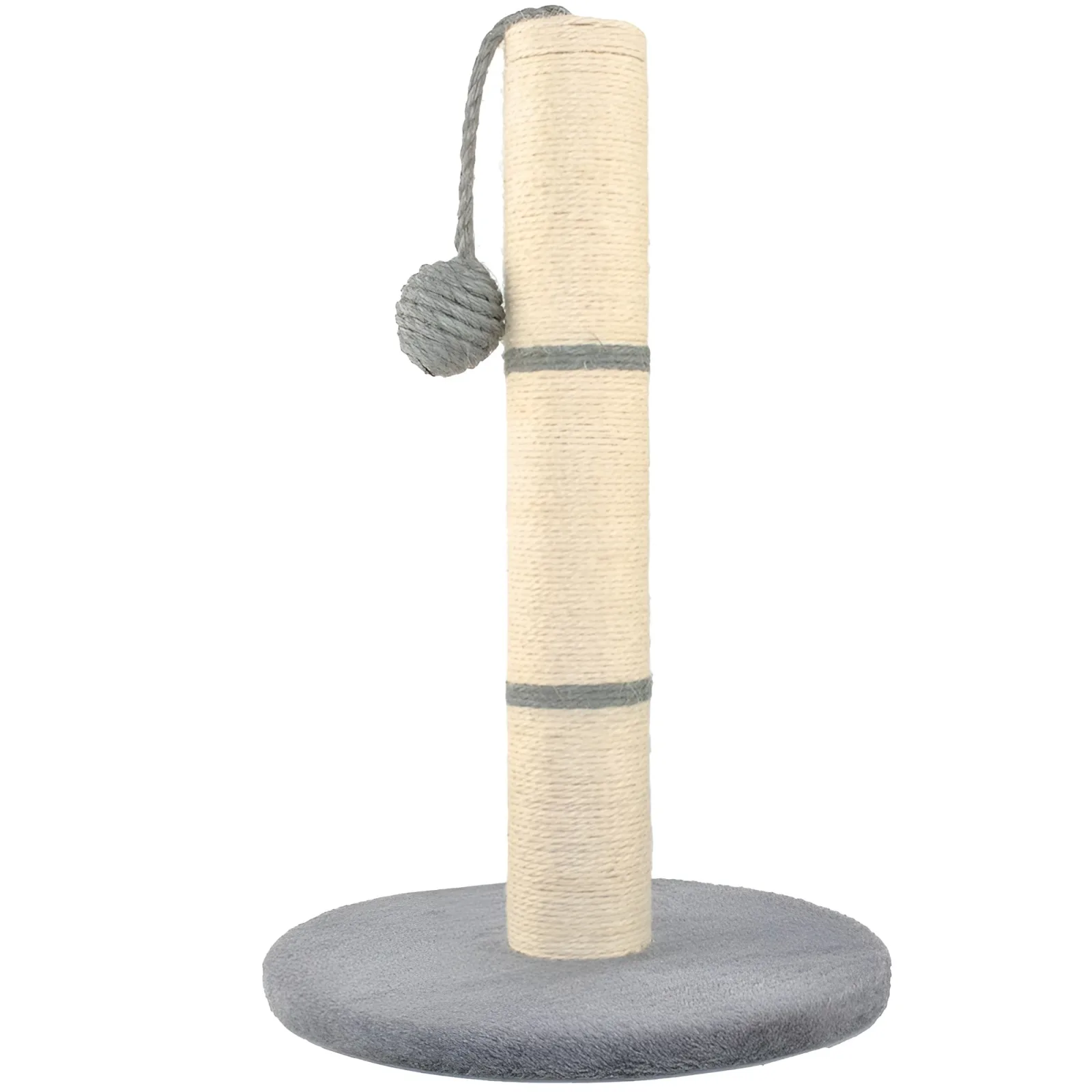 Skrabadlo stlpik s hrackou seda 45 cm