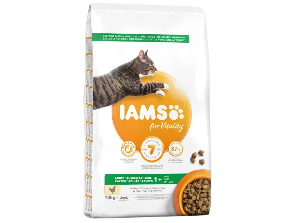 IAMS for Vitality Adult Cat Food with Fresh Chicken (velke)