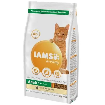 IAMS for Vitality Adult Cat Food with Fresh Chicken